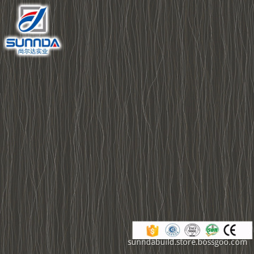 Sunnda black simple lines porcelanato glazed tile 60x60